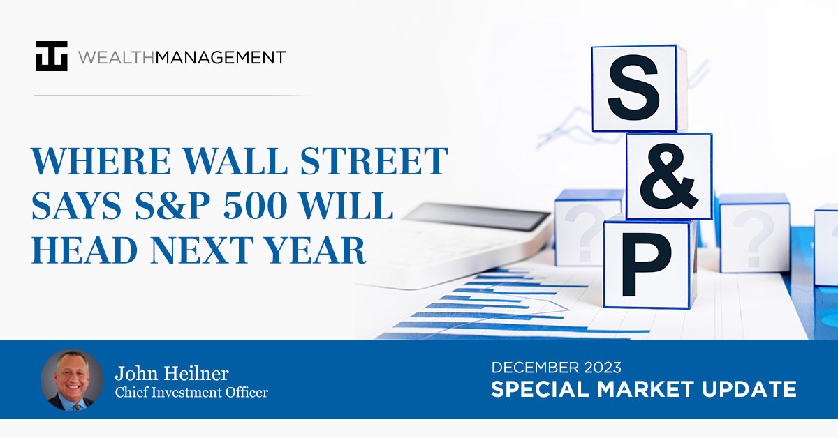 WT Wealth Management - Where Wall Street Says S&P 500 Will Head Next Year | December 2023 Special Market Update
