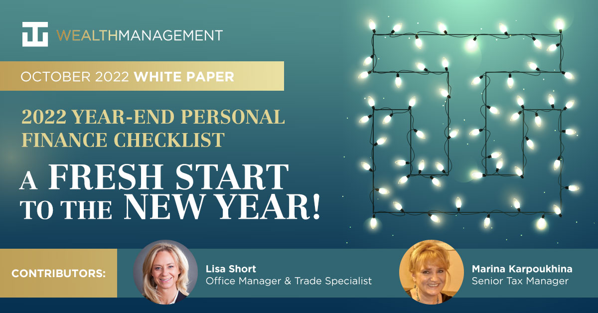2022 Year-End Personal Finance Checklist - A fresh start to the new year!